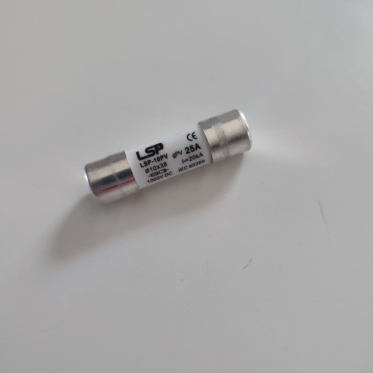 Запобіжник LSP CH 10x38 gPV 25A DC 1000V (20kA)  постійний струм