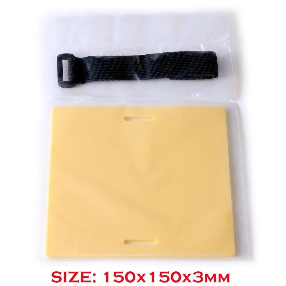 Килимок латекс тренувальний для тату з кріпленням (150х150 мм), 1 шт, фото 1