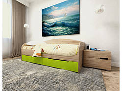 Дитяче ліжко з ящиками "Лайм"