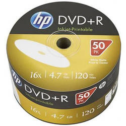Диск DVD HP DVD+R 4.7GB 16X IJ PRINT 50шт 69304/DRE00070WIP-3 smart