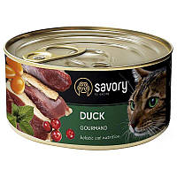 Savory Cat Gourmand Duck (Сейворі Качка) вологий корм для котів гурманів 200 г х 6 шт