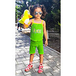 Комплект на дівчинку топ та велотреки 10.02, фото 9