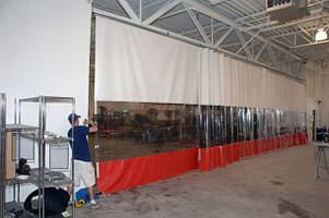 Штори для фарбувної камери. ПВХ.