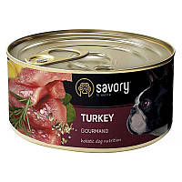 Savory Dog Gourmand Turkey (Сейворі Дог Качка) вологий корм для собак гурманів 100 г х 12 шт.