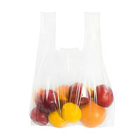 Пакет п/е "Майка" прозорий 30+8*2х45см