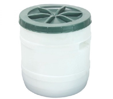 Бочка пластмасова харчова біла 20 літрів