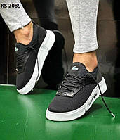 Кросівки чоловічі чорні сітка 40 41 Lacoste Black White