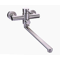 Змішувач для ванни Globus Lux ALPEN SUS-208 нержавіюча сталь гусак 35см