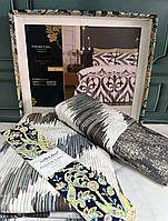 Постільна білизна Istanbul Fusion Coll "Arya Kahve" євро розмір натуральна 100% бавовна ранфорс Туреччина