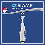 Комплект зливного механізму SIAMP Brio 573 SET 3/6 л, з прокладкою, ключем та болтами для кріплення бачка, фото 6