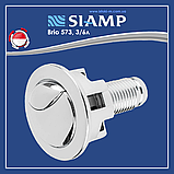 Комплект зливного механізму SIAMP Brio 573 SET 3/6 л, з прокладкою, ключем та болтами для кріплення бачка, фото 8