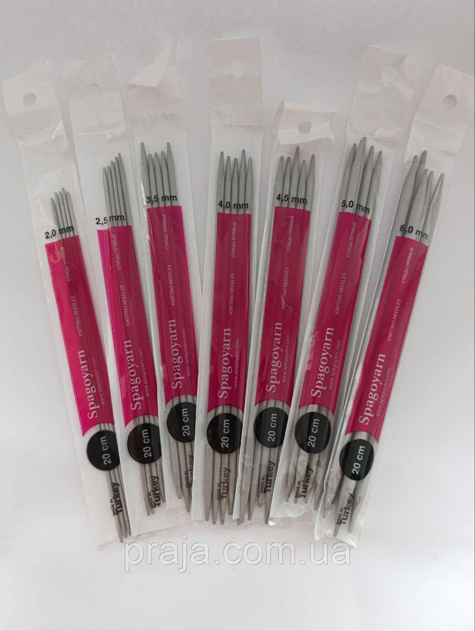 Спиці шкарпеткові Spagoyarn 3мм, фото 1