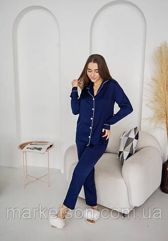 Жіноча піжама велюрова домашній костюм р.S,M,L,XL сорочка та штани, фото 1