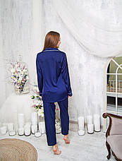 Жіноча піжама шовкова штани та сорочка S,M,L,XL, фото 4