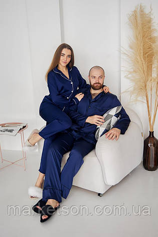 Жіноча піжама шовкова штани та сорочка S,M,L,XL, фото 1