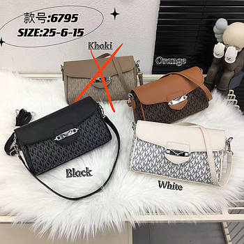 Сумочка крос-боді жіноча 25*15 см з клапаном зі штучної шкіри в різних кольорах VV