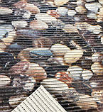 Килимок Аквамат на метраж ширина 80 см для Ванної Туалету Кухні Коридору Доріжка Універсальна чорний зі сріблом, фото 3