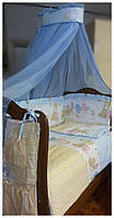 Комплект в ліжечко для новонародженого Малятко 100% бавовна