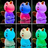 Нічник силіконовий дитячий Єдиноріжка LOSSO Unicorn JX-19, фото 6