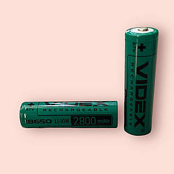 АКУМУЛЯТОР VIDEX ЛІТІЙ-ІОННИЙ 18650 (БЕЗ ЗАХИСТУ) 2800mAh