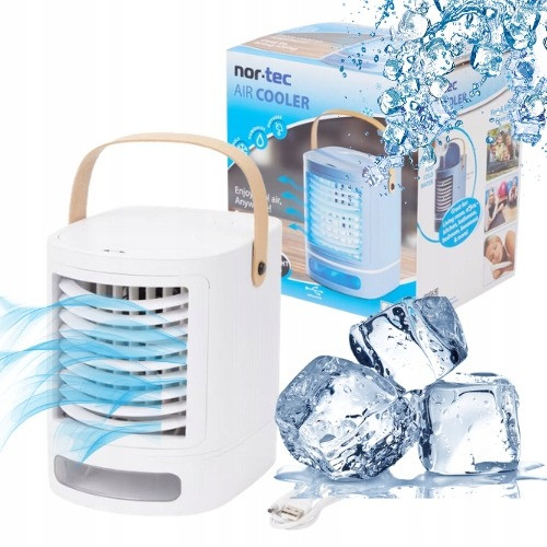 Кліматизатор, настільний USB-вентилятор Nor-Tec air cooler GE018074 White з водяним охолодженням, фото 1