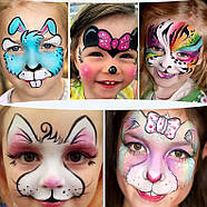 Аквагрим Nukolo 42 кольори: професійний великий набір для вечірок -  арт. NK4201, фото 7