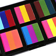 Аквагрим професійний градієнтний Poetry Shadow - 26 кольорів, пензлик - арт. NFC802, фото 3