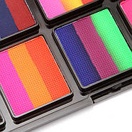 Аквагрим професійний градієнтний Poetry Shadow - 26 кольорів, пензлик - арт. NFC802, фото 4