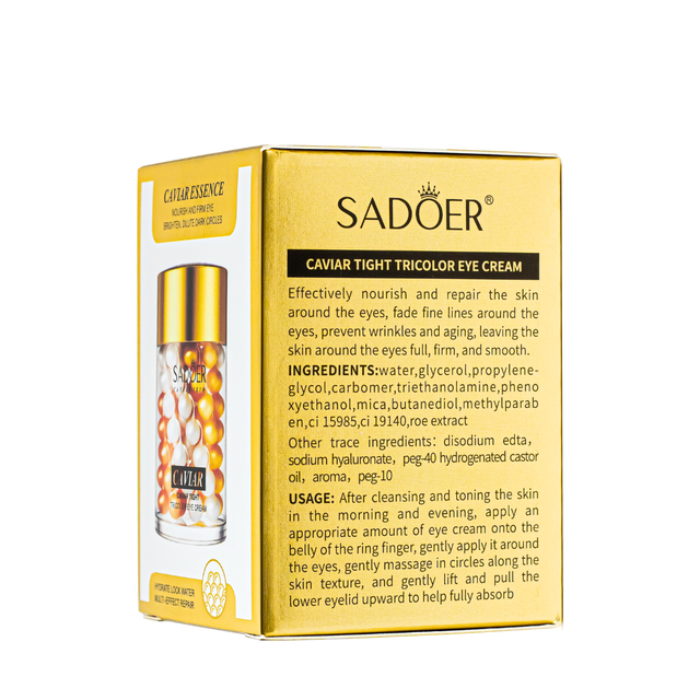 Крем для кожи вокруг глаз против морщин с экстрактом икры