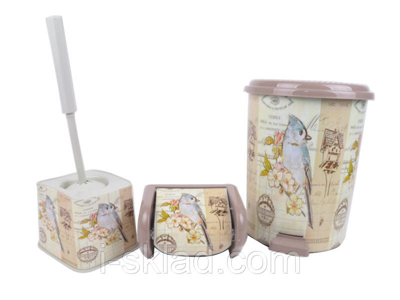 Набір аксесуарів для ванної 3 пр Elif Декор 520 Лондон