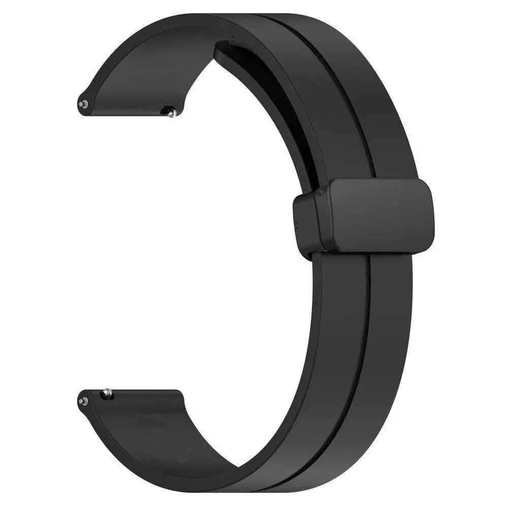 Ремінець для годинника Veron Silicone Magic Lock 20 mm Black