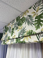 Римська штора 1,20 х 1,60 льон листя пальми