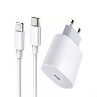 Зарядний пристрій iPhone 20W з кабелем USB-C - Lightning у коробці біле