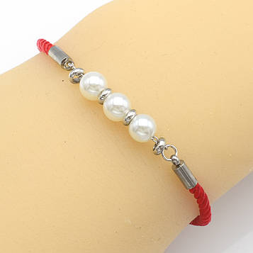 XUPING Браслет Сталь Червона нитка Ширина 3мм, Довжина 20+3.5см, Вставка Висота 0.6cм