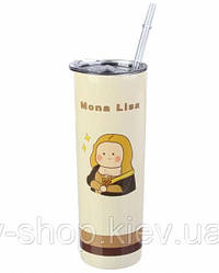 Термокухоль із трубочкою Mona Lisa, 650 мл