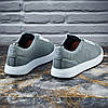 Чоловічі шкіряні кеди (натуральна шкіра) сірі демісезонні, чоловіче взуття весна осінь, розмір 40 41 42 43 44 45, фото 8