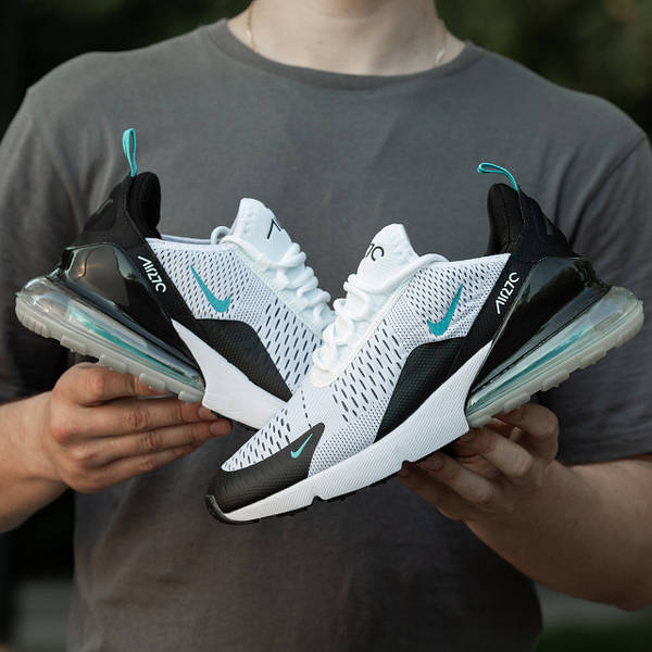 Nike Air Max 270 White Black Blue 270 Krosonavtik 2287225779