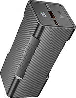 Портативний акумулятор-ліхтарик HOCO Q15 Flashlight fully compatible power bank 22.5W 10000 mAh black