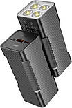 Портативний акумулятор-ліхтарик HOCO Q15 Flashlight fully compatible power bank 22.5W 10000 mAh black, фото 2