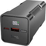 Портативний акумулятор-ліхтарик HOCO Q15 Flashlight fully compatible power bank 22.5W 10000 mAh black, фото 3