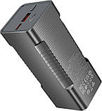 Портативний акумулятор-ліхтарик HOCO Q15 Flashlight fully compatible power bank 22.5W 10000 mAh black, фото 4