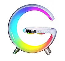 Оригінальна велика настільна смарт лампа-нічник G-Smart Light Sound Machine RGB 15W з бездротовою зарядкою і Bluetooth-колонкою