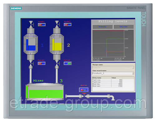 СЕНСОРНА ПАНЕЛЬ ОПЕРАТОРА KTP600 BASIC MONO PN СТАРТОВИЙ НАБОР6AV6652-7BA01-3AA0