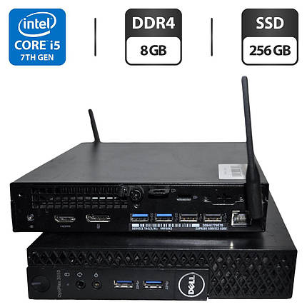 Неттоп Dell OptiPlex 3050 USFF/ Core i5-7500T/ 8 GB RAM/ 256 GB SSD/ HD 630, фото 1