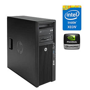 Робоча станція HP Z420 MT/ Xeon E5-2630L/ 16 GB RAM/ 240 GB SSD + 500 GB HDD/ Quadro 2000D 2GB, фото 1