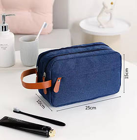 Дорожня сумка для туалетного приладдя косметичка для подорожей органайзер Solve Blue KT6001153