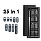 Набір викруток 25 в 1, магнітні біти Phillips Torx Hex Precision DIY розбірний мінічохол 6024, фото 6