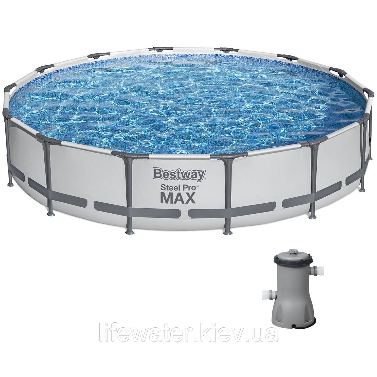 Bestway Каркасний басейн Bestway 56595 (427х84 см) з картриджним фільтром