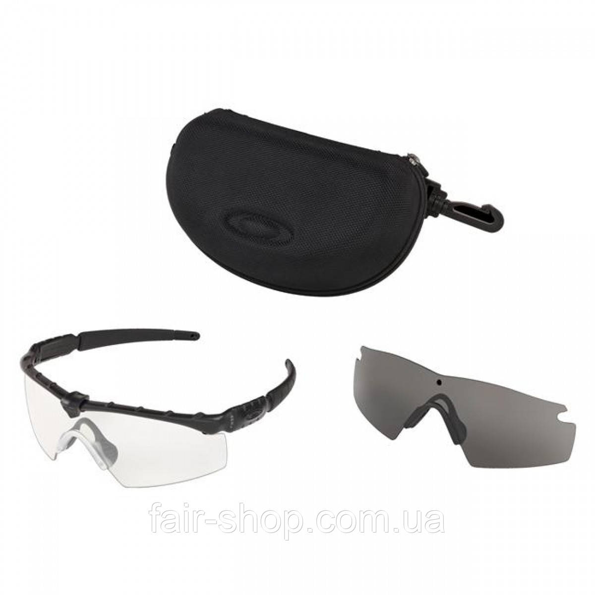 Окуляри для стрільби Oakley SI Ballistic M Frame 2.0 Strike Array Matte Black (frame) - Clear / Gray (lenses), оригінал. Доставка, фото 1