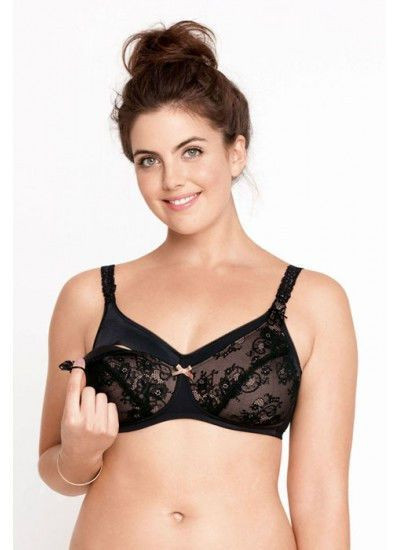 Бюстгальтер для годування Lace р. 70E, 70F, 80G ТМ "Anita maternity" Чорний 5047-001
